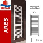 Radiateur - irsap - ares - 818x430 mm - 15 �l�ments - �lectrique - blanc