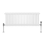 Radiateur - monstershop - 300 x 1012mm - acier au carbone - 2413 btu - horizontal blanc