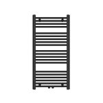 Radiateur mural mai & mai à eau chaude et sèche - serviettes en acier inoxydable gris noir 60x100cm Radiateur mural mai & mai à eau chaude et sèche - serviettes en acier inoxydable gris noir 60x100cm