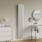 Radiateur  panneaux double nore 1122 w acier 180 x 30 x 8 cm blanc