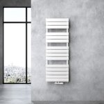 Radiateur de salle de bain - so good - 140x60cm - blanc - eau chaude - sche - serviettes