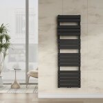 Radiateur sche - serviettes voss acier 160 x 50 cm noir