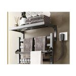 Sche - serviettes lectrique avec tagre gris anthracite 55w