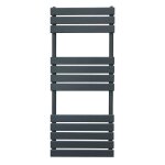 Radiateur s�che - serviettes - monstershop - 1200mm x 450mm - acier au carbone - 1892 btu - gris anthracite ...