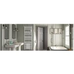 Radiateur sche - serviettes avec soufflerie thermor riva 4 mixte (blanc satin - 500 w + 1000 w soufflerie ...