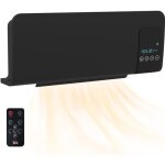 Homcom radiateur soufflant mural chauffage c�ramique ptc - 1000 w / 2000 w oscillation minuterie avec ...