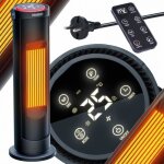 Monzana radiateur soufflant noir cramique 2000w 15 - 35c conomique oscillation 70 chauffage d?appoint ...
