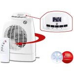 Radiateur soufflant �lectrique - sichler haushaltsgerate - 1000 / 2000 w - chaleur douce - blanc - salle ...