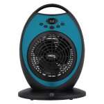 Radiateur soufflant mobile et ventilateur oscillant mazda ogive 2000 w - affichage led thermostat �lectronique ...