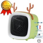 Radiateur soufflant - non spcifi - petit chauffage de bureau - lectrique - mcanique - vert