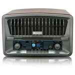 Radio cd portable vintage dab + / fm lecteur cd - mp3 bluetooth usb tlcommande roadstar hra - 270cd ...