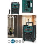 Radio de chantier dab + - nedis - cran bleu - bluetooth - 15 w - ip65