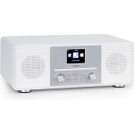 Radio connectee internet wifi - oneconcept - lecteur cd - bluetooth - dab + ukw - blanc