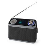 Radio dab + nedis - rddb5200bk - noir - bluetooth - rveil - minuterie de sommeil