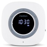 Radio de douche - medion - fm - bluetooth - ipx6 - ventouse de fixation - blanc