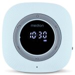 Radio de douche - medion - fm - bluetooth - ipx6 - ventouse de fixation - bleu
