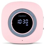 Radio de douche - medion - fm - bluetooth - ipx6 - ventouse de fixation - rose