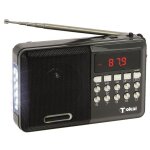 Radio portable fm mp3 - tokaï - gris - lampe 4 leds - entrées usb et micro sd - 10w Radio portable fm mp3 - tokaï - gris - lampe 4 leds - entrées usb et micro sd - 10w