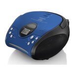 Radio fm stéréo - lenco - scd - 24 - lecteur cd - portable - bleu / noir Radio fm stéréo - lenco - scd - 24 - lecteur cd - portable - bleu / noir