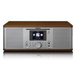 Radio internet dab fm cd bt - lenco dir - 270wd - noyer - argent Radio internet dab fm cd bt - lenco dir - 270wd - noyer - argent