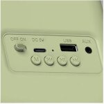 Radio portable - haeger - bluetooth - tuner radio - haut - parleurs - vert