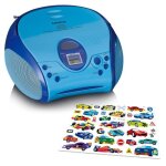 Lenco scd - 24bu kids - radio portable avec lecteur cd - bleu
