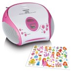 Lenco scd - 24pk kids - radio portable avec lecteur cd - rose