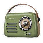 Radio rtro portable ledwood alma fm bluetooth entre usb puissance 30w - batterie 37v - 1500mah - retro ...