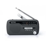 Radio portable muse mh - 07 - ds - coloris noir - alimentation par dynamo et �nergie solaire - multi ...