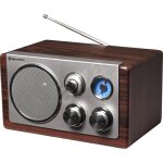 Radio portable roadstar hra 1245wd - design retro vintage - analogique fm / mw - 28 watt