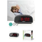 Radio réveil avec alarme numérique affichage led fonction snooze Radio réveil avec alarme numérique affichage led fonction snooze