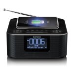 Radio - rveil dab + / fm avec fonction bluetooth et chargeur sans fil - lenco - cr - 650bk - noir.