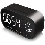 Radio r�veil - double alarme fm thermom�tre horloge num�rique - zgeer - noir