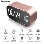 Radio r�veil double alarme marqueuneradio fm num�rique thermom�tre int�rieur lcd affichage dimmable(rose ...