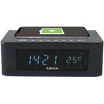 Radio - r�veil fm lenco cr - 580 noir - charge de batterie - tuner radio num�rique fm
