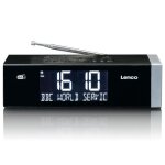 Lenco cr - 640bk - radio - réveil fm stéréo avec horloge à commande radio et entrée aux - blanc Lenco cr - 640bk - radio - réveil fm stéréo avec horloge à commande radio et entrée aux - blanc
