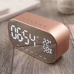 Radio rveil haut - parleur bluetooth thermomtre audio fm de bureau appels mains libres