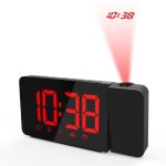 Radio r�veil � projection fm avec double alarmes horloge num�rique fonction snooze minuteur de mise en ...