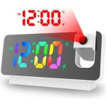 Radio r�veil - gagafeel - mod�le projection led - thermom�tre - miroir - fm