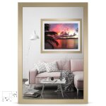 Rahmengalerie24 cadre photo 50x60 cm cadre bois doré verre acrylique sans passe - partout cadre portrait ... Rahmengalerie24 cadre photo 50x60 cm cadre bois doré verre acrylique sans passe - partout cadre portrait ...