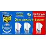Raid lot de 3 diffuseur electrique 45 nuits + 3 recharges sans parfum action rapide et continue contre ...