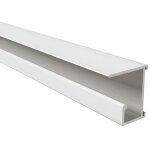 Rail en aluminium � visser sous tablettes pour dossiers suspendus - homewell - lg 1000 mm - laqu� blanc ...