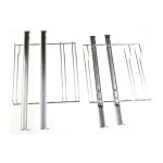 Rail télescopique double pour four encastrable - siemens - blaupunkt - constructa - gris Rail télescopique double pour four encastrable - siemens - blaupunkt - constructa - gris