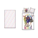 Parure de lit - rainbow high - 3 pcs - housse de couette 140x200 cm - drap housse 90x200 cm - taie 63x63 ...