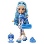 Rainbow high poupe mannequin avec kit de slime et animal de compagnie - skyler (bleu) - poupe paillete ...