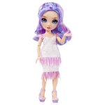 Rainbow high tentpole pr theme doll - purple - 1 robe de gala et 1 tenue decontracte + accessoires et ...