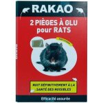Rakao lot de 2 plaques pige  glu anti rats rakao