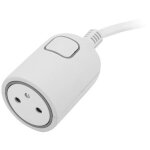 Rallonge easyeject - thomson - bouton dextraction automatique - 5m - c�ble h05vv - f 3g15mm� - blanc