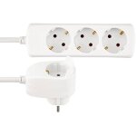 Rallonge multiprise - rev - powersplit - 4 prises - 2m - blanc