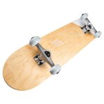 Skateboard ram signo blanc - bois drable - 78x19cm - 4 roues lisses 53mm 90a